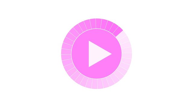 Bouton Play rose
