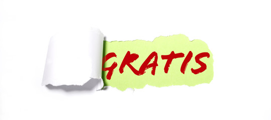Gratis im Ausriss
