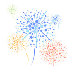 Obraz premium Vector firework