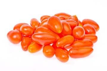 group of tomato on white background