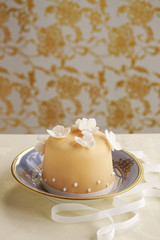 Cake decorated with fondant