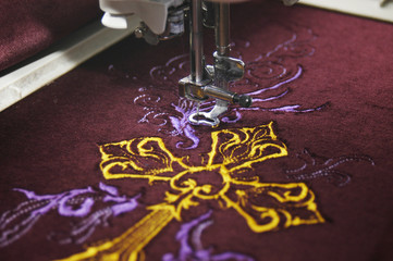 Machine embroidery