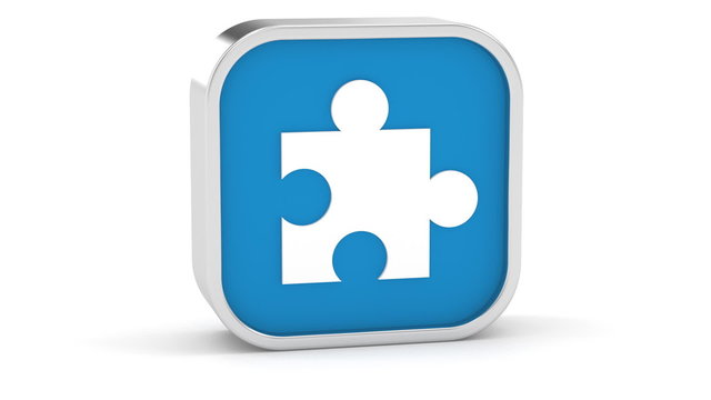Dark Blue Puzzle Sign