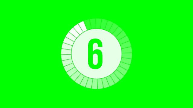 Compte &agrave; rebours 10-0 blanc