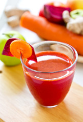 Beetroot with Carrot and apple juice