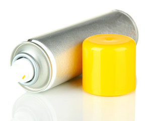 Aerosol paint spray, isolated on white