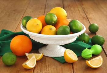 Fresh citrus fruits