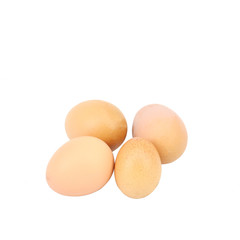 eggs isolated on white background