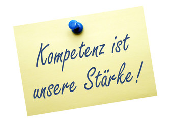 Kompetenz ist unsere Stärke !
