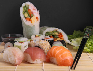 assortment of sushi