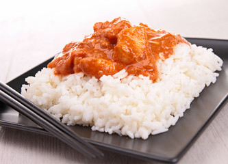 curry chicken and rice