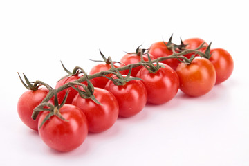 isolated cherry tomato