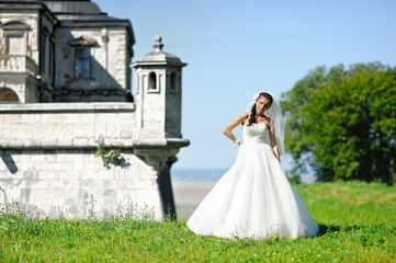 Fototapeta premium portrait of attractive bride