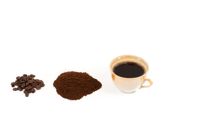 Freshly brewed cip of coffee