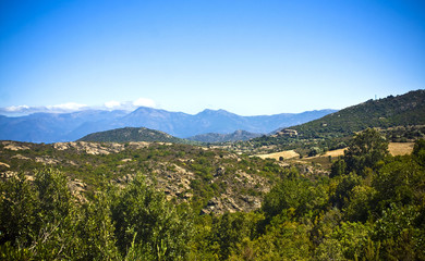 Fototapeta na wymiar landscape from Corsica, France