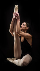 ballerina stretching