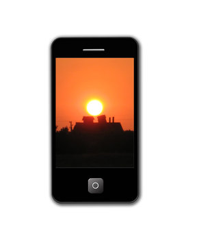 Modern phone of type  ipad