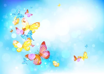 Crédence de cuisine en verre imprimé Papillon Papillons