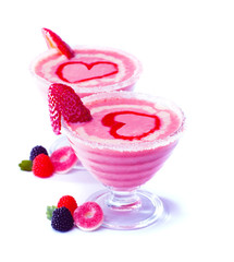 Two fruity ice cream