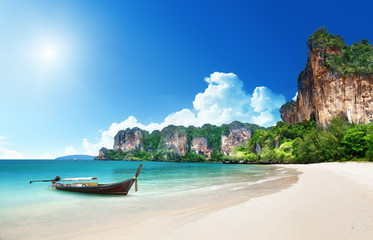 Fototapeta na wymiar Railay plaża w Krabi Tajlandia