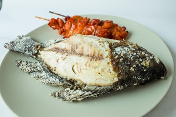 Fish Roast with salt