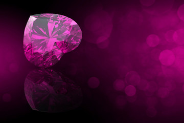 Heart shape gemstone. Collections of jewelry gems