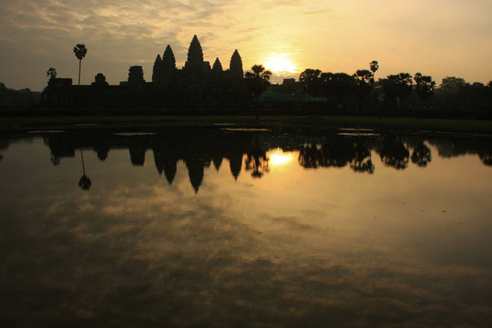 Angkor Wat temple at sunrise, Siem Reap, Cambodia