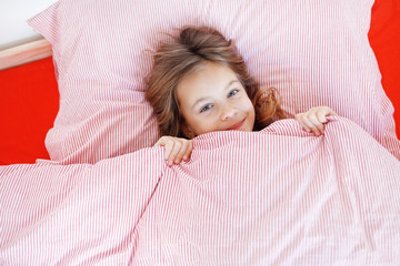 Girl in the bed
