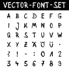 vector-font-set handmade II