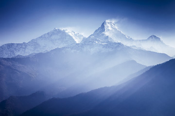 Annapurna mountains - obrazy, fototapety, plakaty