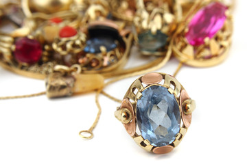 golden luxury jewelry
