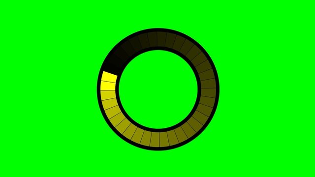 Chargement - fond vert