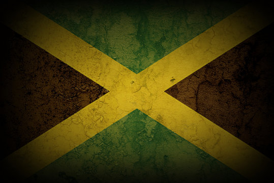 JAMAICAN FLAG ON HEART