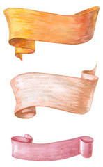 watercolors ribbons