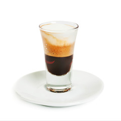 Coffee cocktail isolated