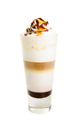 Latte isolated on white