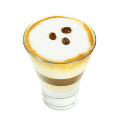 Coffee cocktail isolated