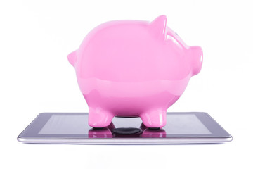 Piggy Bank on Tablet