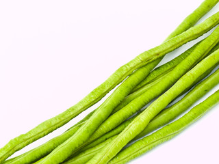 Yardlong bean, Vigna unguiculata subsp. sesquipedalis, isolated