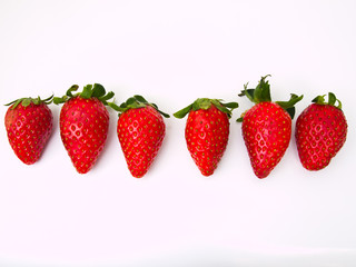Fresh strawberry Isolated on white background