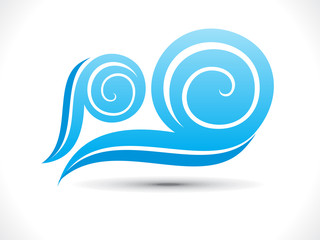 abstract wind wave icon