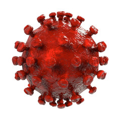 HIV Virus - isoliert 3D Render