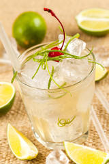 Light drink with lime