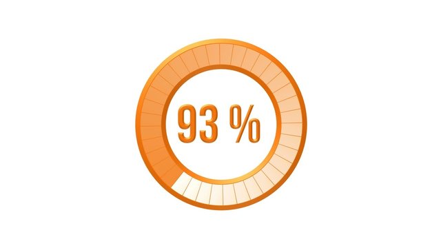 Anneau de chargement 0-100% - orange