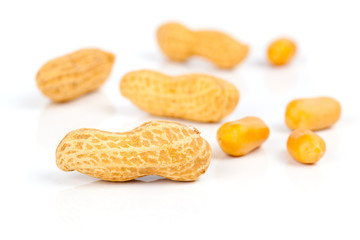 Obraz premium Peanuts, on white background