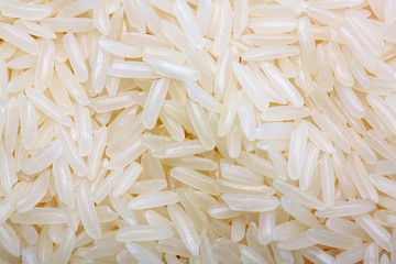 Raw jusmine rice.