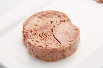tuna fish in oil, canned food.