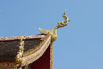 Fototapeta na wymiar Thai Temple roof