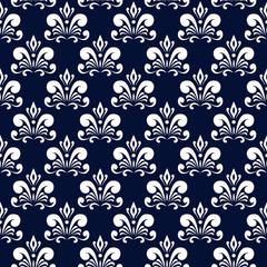 dark blue damask pattern