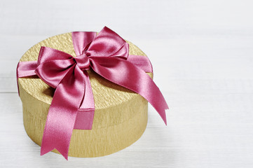 Golden gift box
